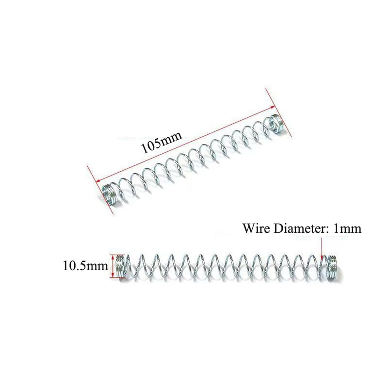 6 Pack Rear Brake Cable Spring Replacement 4 Inch Adjusting Joint Pin Return Springs Parts for Bicycle ATV Scooter Motorcycle Rear Drum Brake Cable Adjuster Nut Spring Kit Clutch Cable