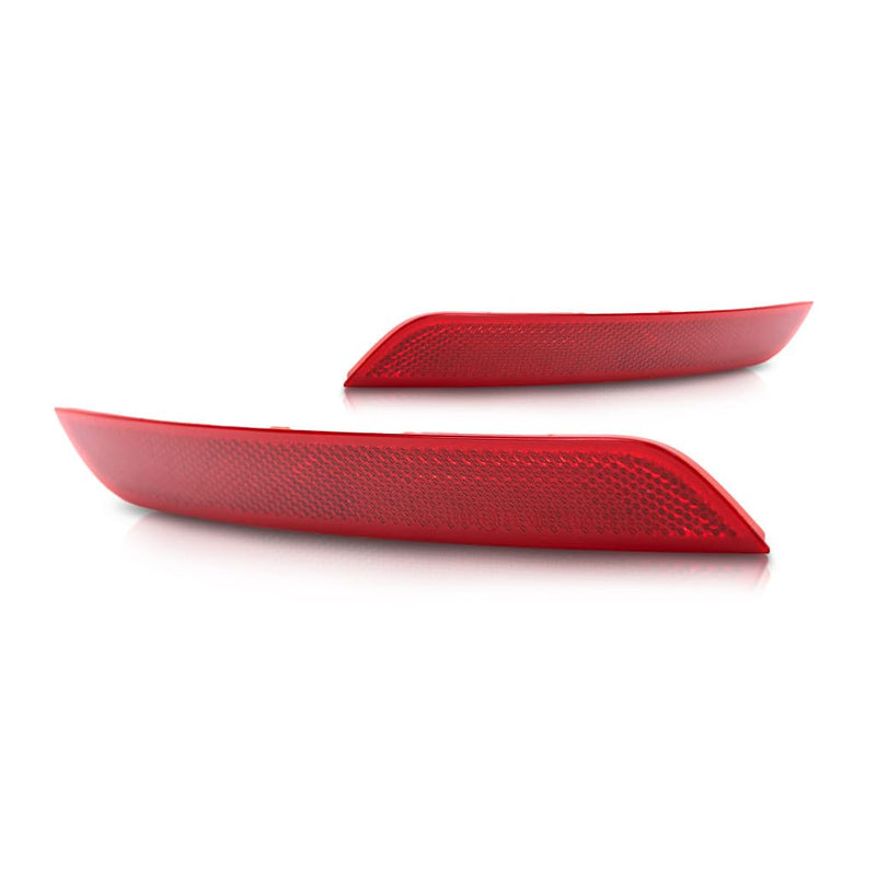 For 2012-2015 BMW 328i Pair Driver and Passenger Side Rear Bumper Reflector BM1184100 BM1185100 - Replaces 63 14 7 301 187 63 14 7 301 188 ;F30; for Sedan