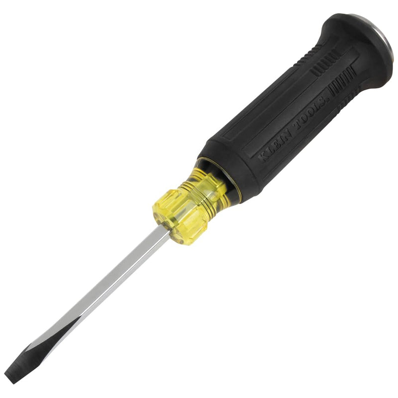 Klein Tools 85442DD Screwdriver Set, Demolition Driver, 1/4-Inch and 5/16-Inch Keystone Tips with Plated Metal Strike Cap, 2-Piece