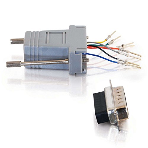 C2G 02926 RJ45 to DB15 Male Modular Adapter, Gray 1.5 Inch 1 Count (Pack of 1)