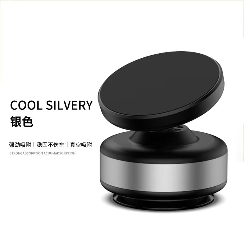 Boxgear 15W for MagSafe Wireless Charger Car Mount, 360° Adjustable N52 Magnetic Suction Phone Mount, Vacuum Phone Holder for Car Screen/Windshield/Smooth Surface, Compatible with iPhone (Style 1) Style 1