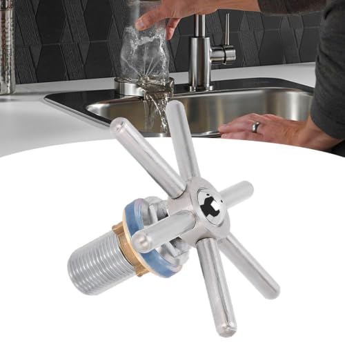 Stainless Steel Automatic Cup Washer - Bar Glass Rinser with Hex Holder,G1/2 Thread for Hotel,Bar & Coffee Shop