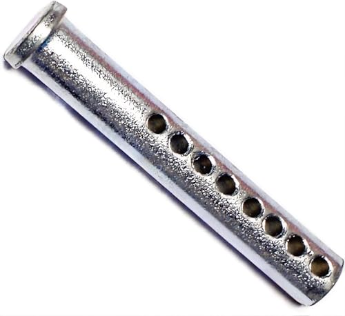 Heavy Duty Adjustable Clevis Pin Kit , 7/16 x 2.5inch Fastener Tool Zinc Steel 8 Holes W/ Matching R- Clip (8Sets) 8Sets