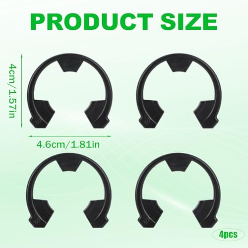 4pcs Water Softener Clip Replacement Kit (7337563, WS60X10004, 1205500, 7116713) Compatible with Kinetic Wares GE Water Softener Seal Parts snap fastener