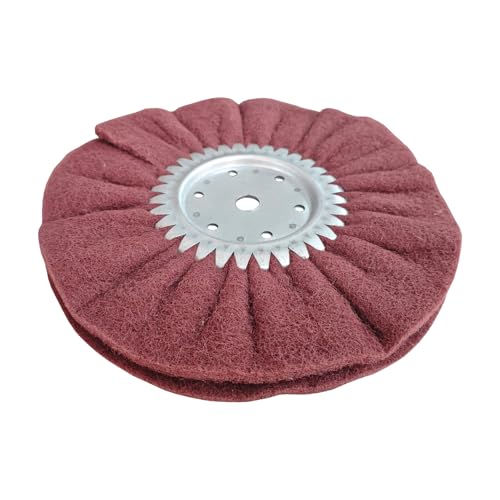 10" x 2 Section Non Woven Abrasive Airway Buffing Wheel,5/8" Arbor Hole,1pc