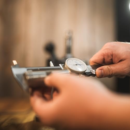 Frankford Arsenal Stainless Steel Dial Caliper with Case for Reloading,silver Dial Calipers