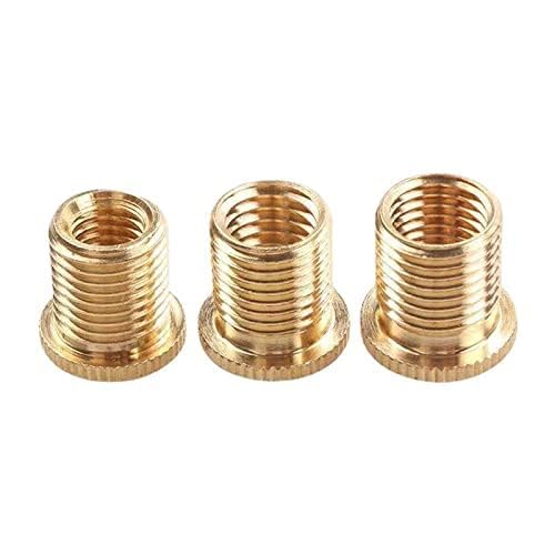 3PCS Shift Knob Thread Adapters Universal M8 X 1.25, M10 X 1.25, M10 X 1.5 ID (to M12 X 1.25 OD) Thread Gear Shifter Knob Screw HTRACING Mixed Sizes