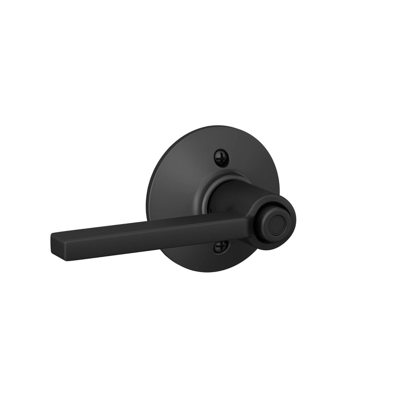 Schlage F40 V LAT 622 Latitude Door Lever, Bed & Bath Privacy Lock, Matte Black Standard
