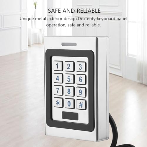 IP67 RFID Door Access Controller Security System – Multi-Access Options with Robust Zinc Alloy Design – 3000 Users Capacity, Ideal for Home & Office Access Control