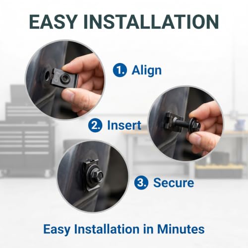 35 PCS Engine Under Cover Splash Shield Hardware Kit, Body Bolts Screws with Fender Liner Push Retainer Clips & U-Nuts, Universal for Most Cars SUVs Trucks (Black)