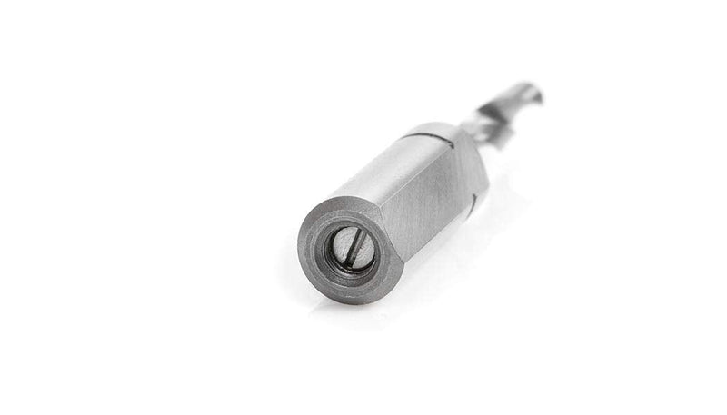 Amana Tool - 217005 Brad Pt. Solid Carbide Dowel Drill Boring Bit R/H 5mm Dia x 70mm Lon