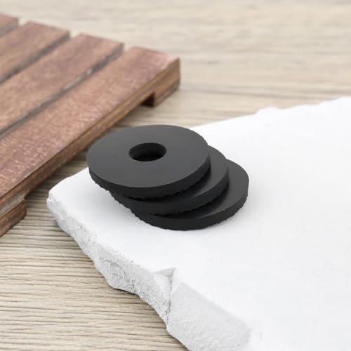 100pcs M8 Rubber Washers Rubber Flat Washers Round Sealing Washers 25.8mm OD x 8mm ID x 3mm Thick for Plumbing Industrial Machinery Home Use