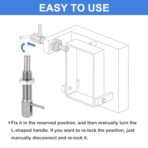 uxcell 4Pcs Retractable Indexing Plunger Pin, M16 L Spring Plunger Stainless Steel Spring Loaded Latch Telescopic Locking Pin with Nut for Machinery Shipbuilding 4