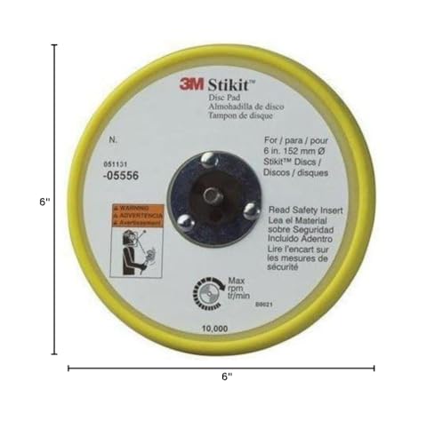 3m Low Profile PSA Disc Backup Pad,6 in Dia 20354-1 Each