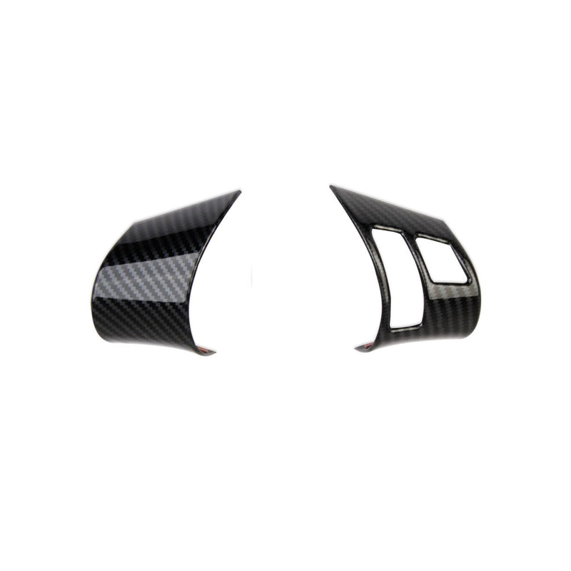 Carbon Fiber Style Interior Steering Wheel Trims Cover Accessoriess for 2006-2013 Chevy Corvette C6 (Both Sides Trim(for 06-11)) both sides trim(for 06-11)
