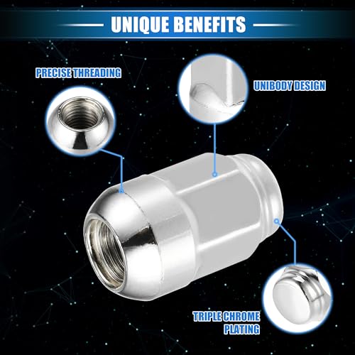 10 Pcs Wheel Lug Nuts Compatible for Honda CR-V for Honda Civic 10