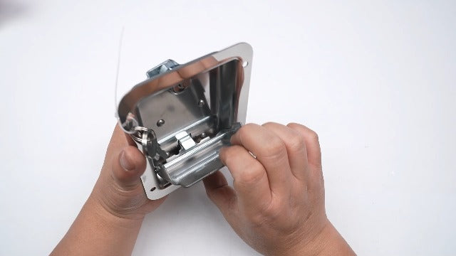 Trailer Toolbox Latch, RV Handle Paddle Lock with 2 Keys Stainless Steel Toolbox Lock for Trailer Truck