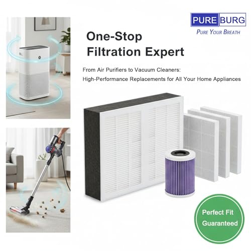 PUREBURG Replacement Filter Compatible with ULTTY Bladeless Tower Fan