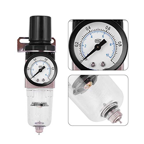 Air Filter Regulator, AW2000-02, Aluminum Alloy, Rotary Actuator, Manual