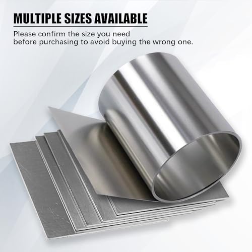 Pure Nickel Sheet Pure Nickel Strip 100x100x0.1mm (3.94"x3.94"x0.0039") 99.6% Nickel Plate for Scientific Experiments and Various Industrial/DIY Projects