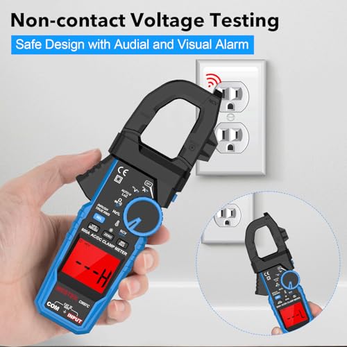 MESTEK Inrush Clamp Meter Multimeter, 600A AC/DC Amp Meter