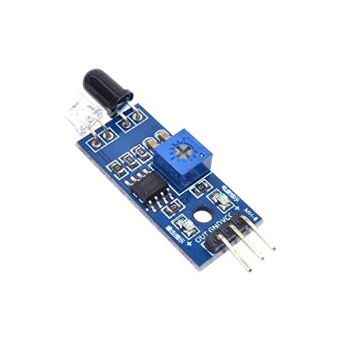 IR Infrared Obstacle Avoidance Sensor (2pcs) IR Transmitting and Receiving Tube Photoelectric Switch 3-pin Compatible with Ar-duino Smart Car Robot 2