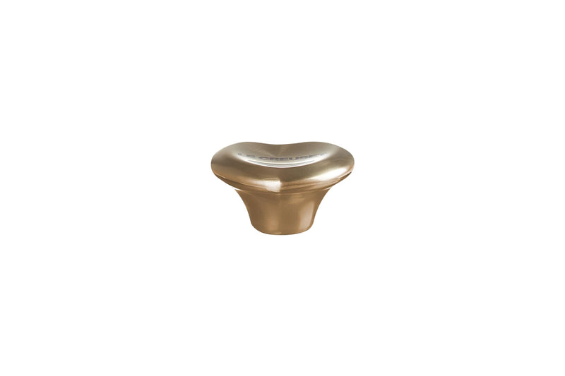 Le Creuset Figural Heart Knob, Large, 45mm, Light Gold