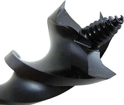 Wood Owl 7-1/2" Long Ultra Smooth Tri Cut Auger Hand Brace Boring Bit PTEE Coated (7/8" x 7-1/2" 09711)