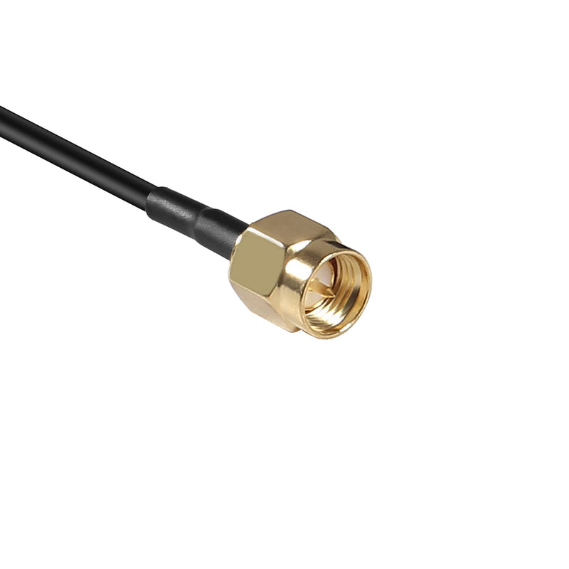 2.4GHz 7dBi WiFi Booster Antenna (2-Pack) - SMA Male Connector - Dual Band (2.4GHz & 5.8GHz) - Compatible with WiFi Router, Security Camera, Network Card, USB Adapter