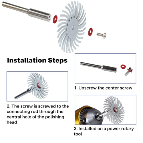 88pcs Radial Bristle Disc with 3mm and 2.35mm Shanks