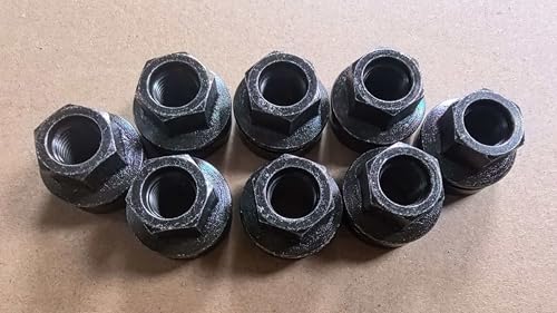 M14*1.5 Factory Style Open-end Flange Flat Lug Nuts 611-931 Replacement for 2017-2025 Ford F-250 F-350 F-450 F-550 F53 Super Duty, 2015-2025 Transit 150 250 350 E-Transit