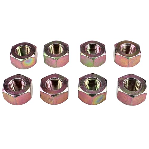 DVPARTS 8X Lug Nuts 6564669 for Bobcat 1600 2000 2400 2410 1213 S100 S130
