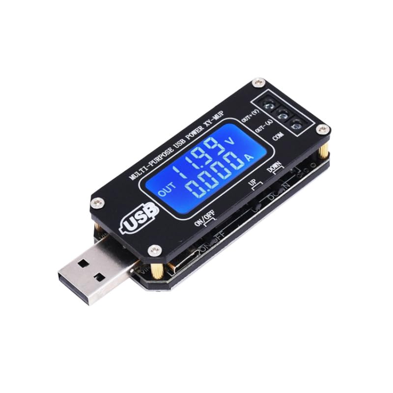 2pcs XY-MUP DC-DC CNC USB Boost Buck Up Down Power Supply Regulator Module 3.5V-12V to 1.0V-24V 2-3W Voltage Converter Digital Display Voltmeter Ammeter Capacity Tester