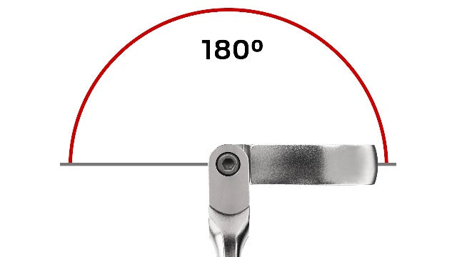 TEKTON 1/4 x 5/16 Inch Long Flex Head Ratcheting Box End Wrench | WRB36306 1/4 x 5/16-Inch