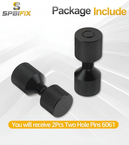 1-1/8" Two Hole Alignment Pins Set 6061 Aluminum Lightweight Construction 2 Hole Flange Alignment Pin Compatible for ASME 150LB Flanges