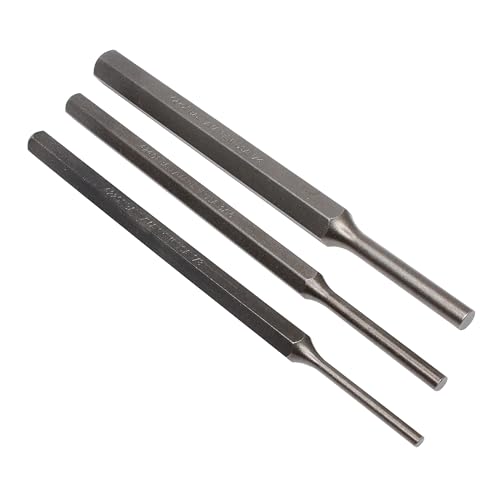 Mayhew Select 89052 Large Pin Punch Set, 3-Piece , Black Long