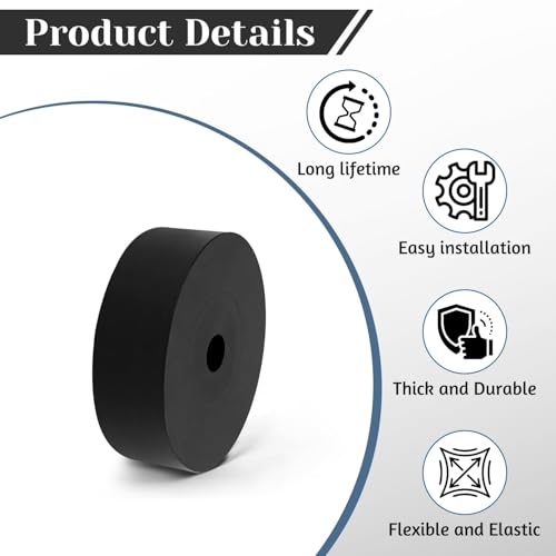 4 PCS Multi Purpose Rubber Spacer, 3-1/10" OD x 1/2" ID x 1-1/5" Thickness 4