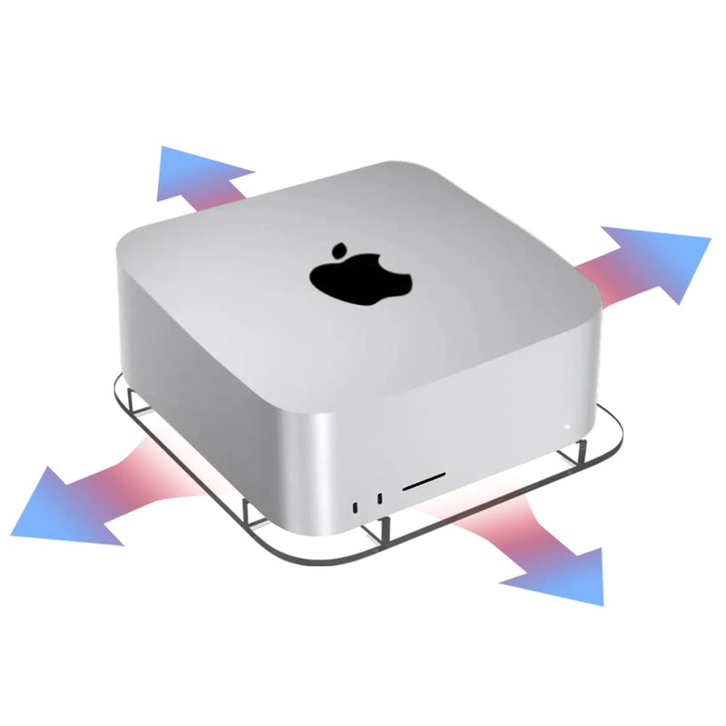 Acrylic Desktop Stand for Mac Studio M4/M2/M1 Max, M3/M2/M1 Ultra - Mac Studio Stand Holder Compatible with Mac Studio and for Mac mini M1/M2/M2 Pro, Clear