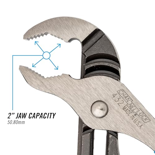 Channellock 432 Tongue and Groove Pliers, 10 In, Polished 10 inch