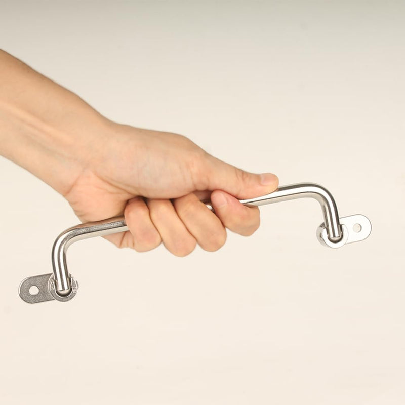 304 Stainless Steel Folding Pull Handle 90 Degrees Folding Door Pull,Cabinet Pull Handle Toolbox Handle (Total Length 9.4 ") Total Length 9.4 "