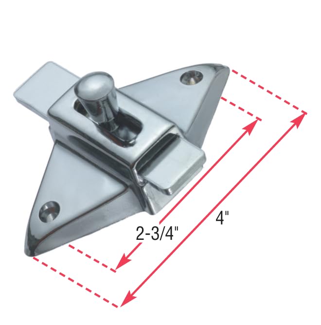 TP 1100 Toilet Partition Die Cast Zamac Complete Inswing Door Hardware Set, 1 in. Door 1-1/4 in. Pilaster 1 in. Inswing Chrome