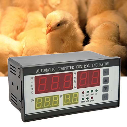 Egg Incubator Temperature Controller Thermostat, Digital Display Egg Incubator Machine with Temperature and Humidity Sensors, Automatic Control System for Incubators Refrigerator(#1) #1