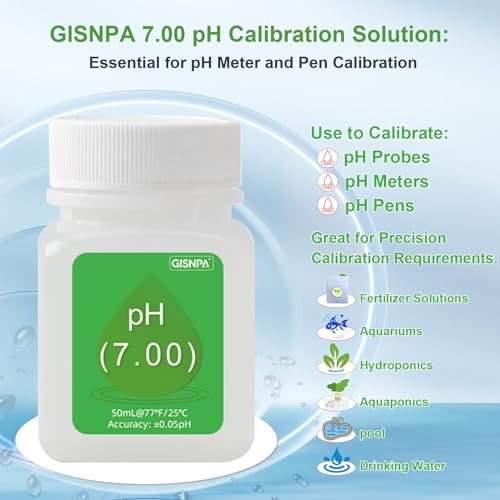 pH Calibration Solution and pH Buffer Calibration Solution Kit (4.00, 7.00, 10.01) with Storage Fluid, 50mL Bottles for pH Meters, Pool, Hydroponics & Home Use
