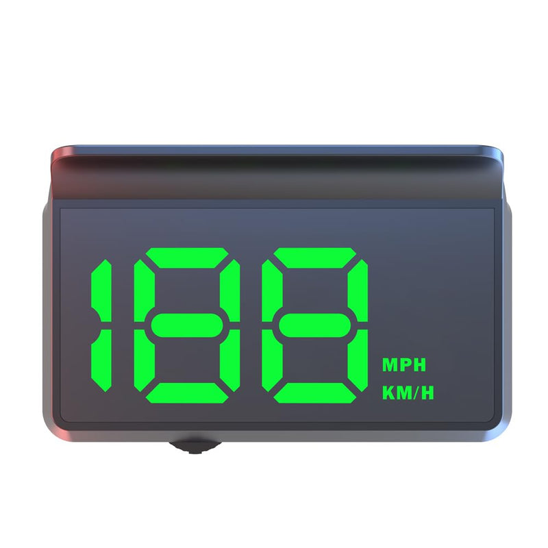 W2 Green USB Car HUD Heads Up Display, 3.5" Large Screen Auto Dimming Windshield Projector with Sunshade, GPS Speedometer for All Cars, Plug and Play