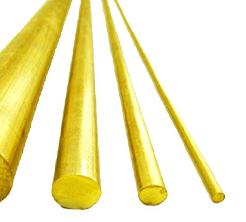 Yodaoke 16mm(0.63") Dia. 250mm(9.84") Long H62 Brass Bar Cylinder Round Rod