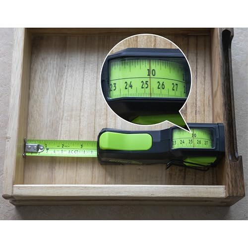 2.0 16ft Measuring Tape with Top View Reading Window, Dual Scale