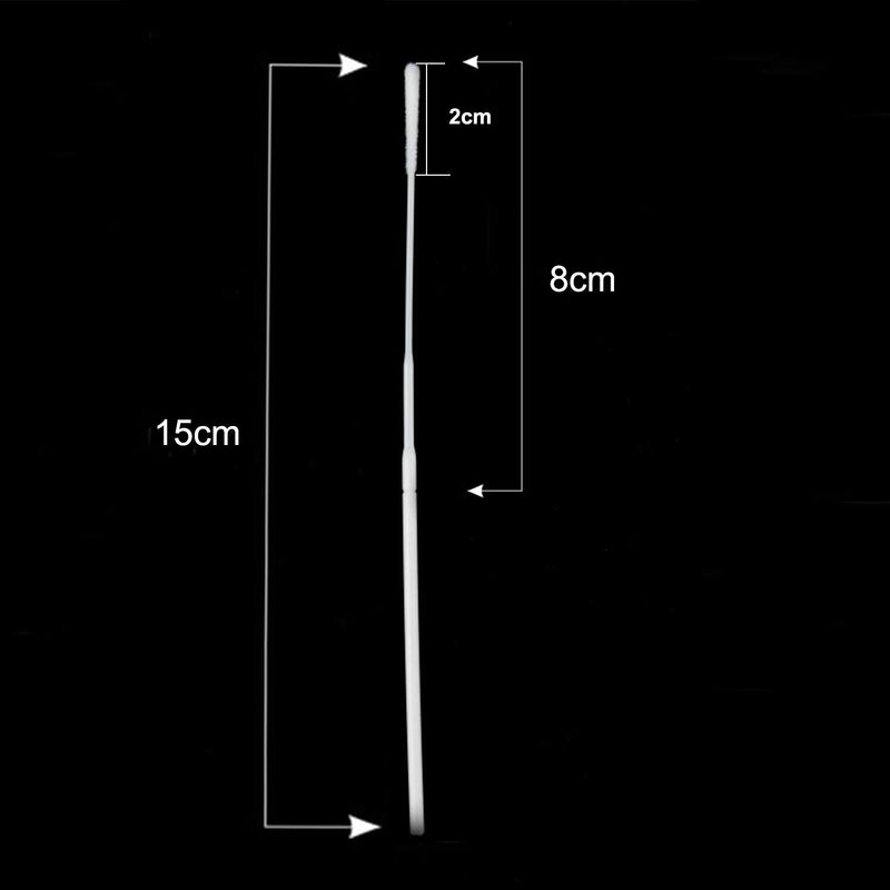 500 Pack Nasopharyngeal Nylon Specimen Flocked Swab, Nasal Swabs Sterile Nasopharyngeal Swab Individually Wrapped, Nylon Flocking Tip ABS Handle Flocked Swab for Sampling 500