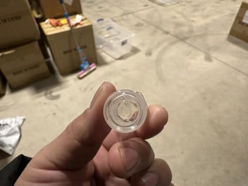 stonylab Glass Hex Head Hollow Stopper, Hexagonal Glass Stopper for 14/20 Outer Joint with Closed Bottom, Ideal for Sealing Lab Glassware, for Laboratory Use Only (5 Packs) 14/20 Joint