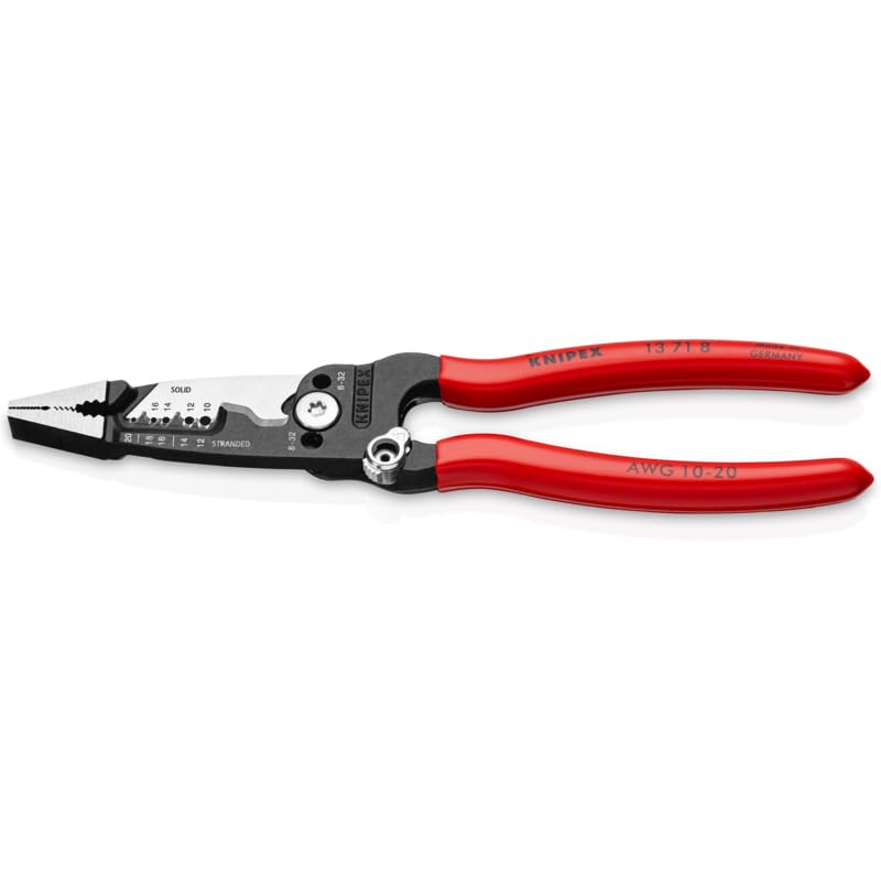 KNIPEX Tools 13 71 8 Forged Wire Stripper, 8-Inch 8 inches (Pack of 1) Standard Grip