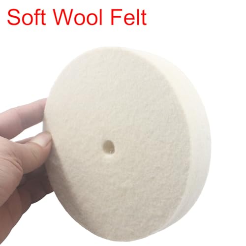 8 Inch Soft Felt Buffing Wheel with 5/8" Arbor Hole 8'' Soft Felt Wheels